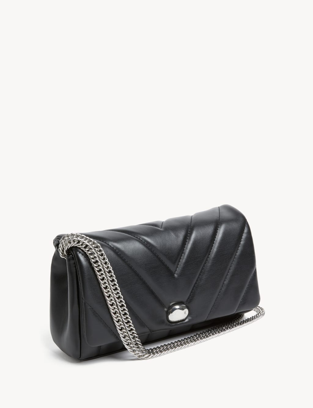 Quilted Chain Strap Shoulder Bag image 1