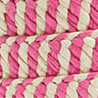 Straw Striped Tote Bag - pinkmix