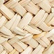 Straw Striped Tote Bag - natural