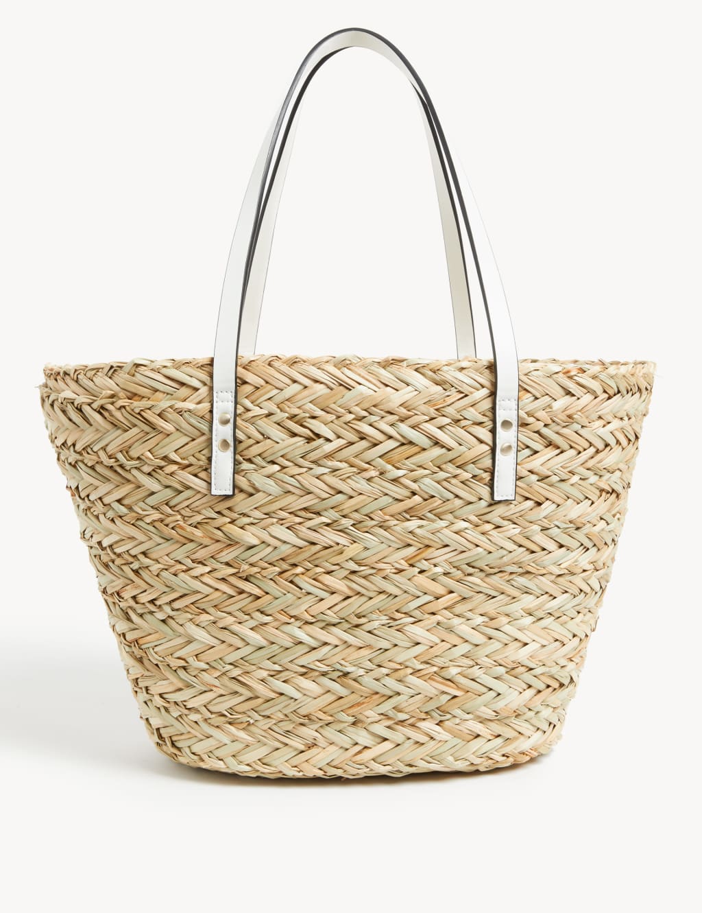 Straw Striped Tote Bag image 4