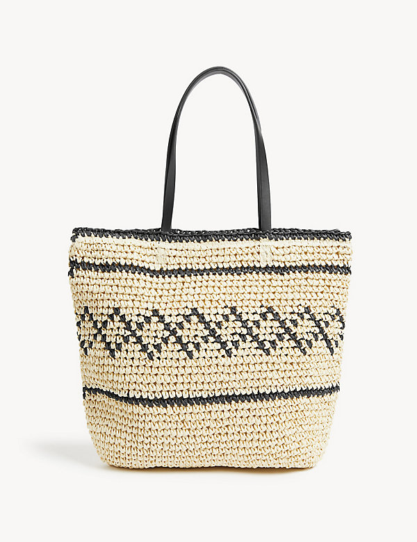 Straw Woven Tote Bag - GR