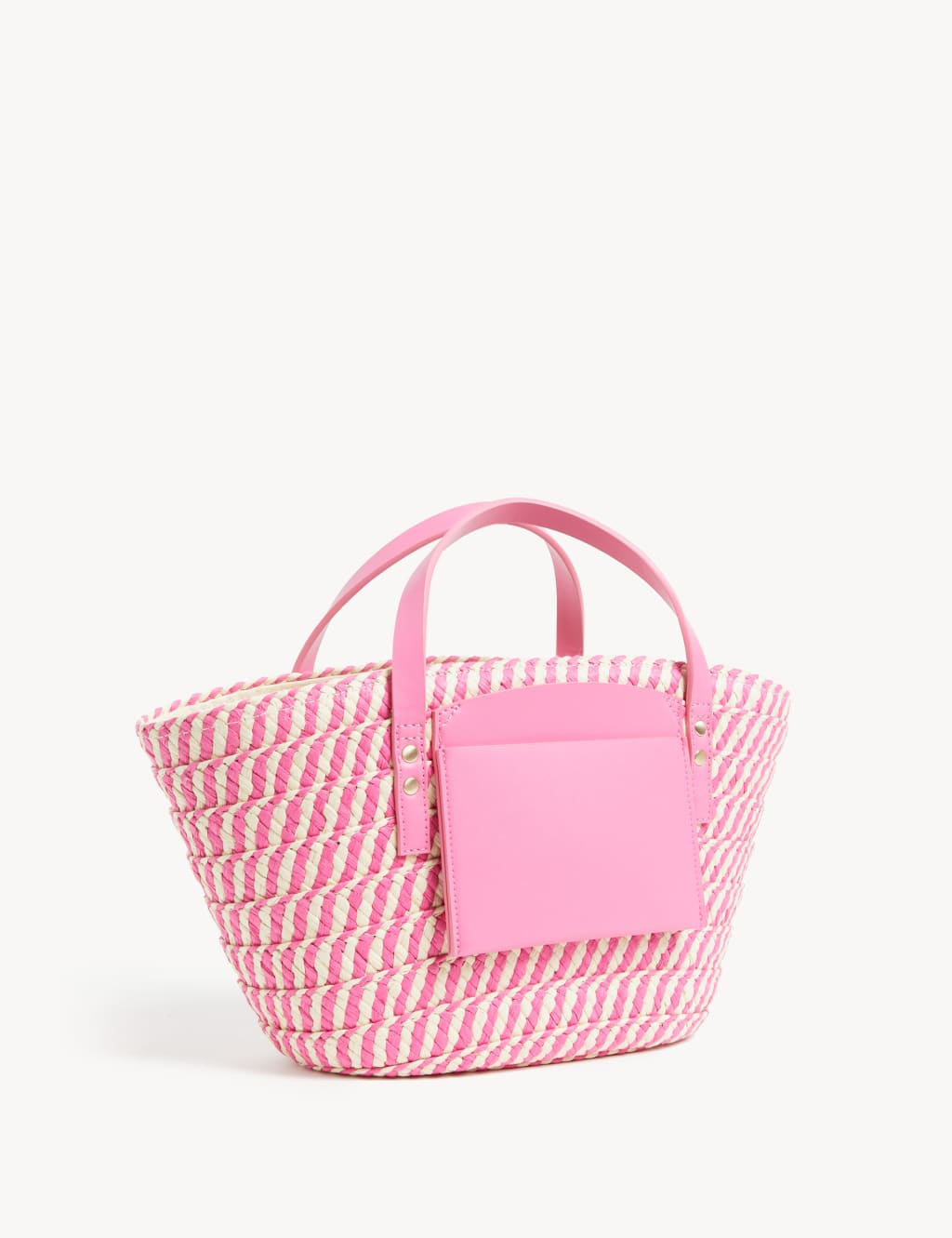 Straw Drawstring Tote Bag image 1