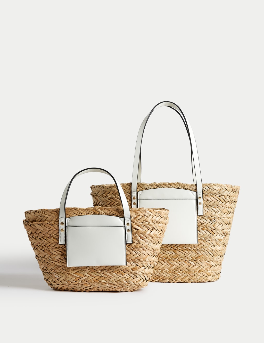 Straw Drawstring Tote Bag image 5
