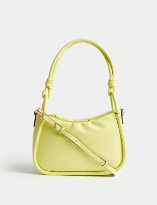 

Womens M&S Collection Faux Leather Top Handle Grab Bag - Lime, Lime