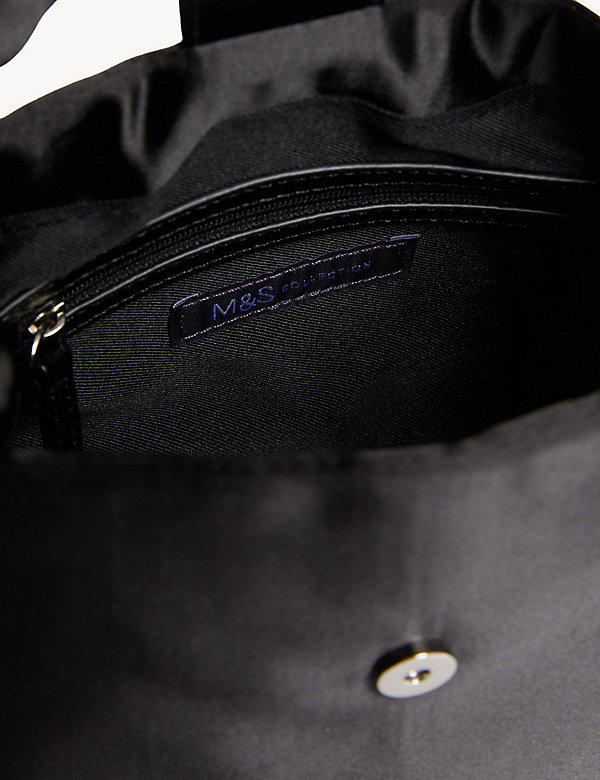 Buckle Detail Top Handle Shoulder Bag - PA
