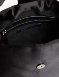 Buckle Detail Top Handle Shoulder Bag