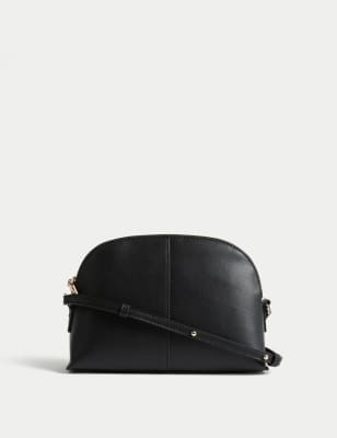 Faux Leather Cross Body Bag - AT