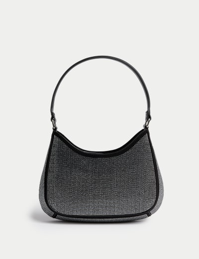 Faux Leather Underarm Shoulder Bag