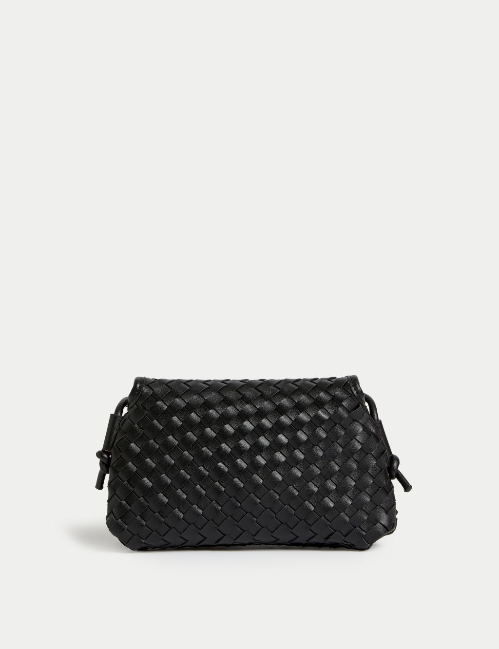 Faux Leather Woven Cross Body Bag image 3