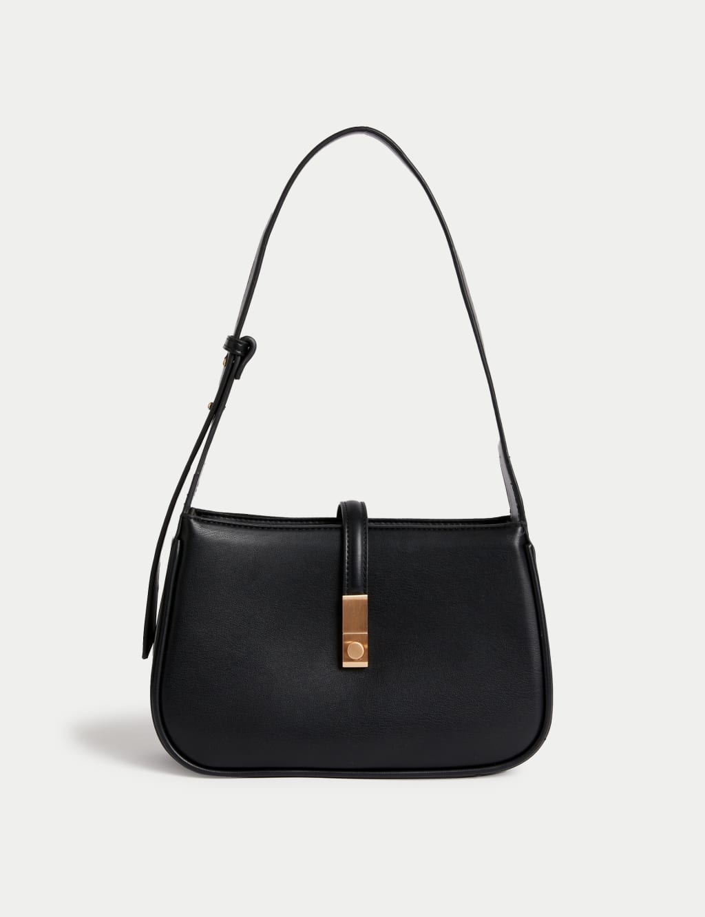 Lock Detail Shoulder Bag