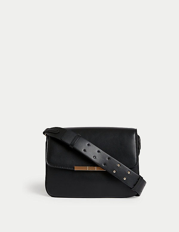 Faux Leather Cross Body Bag - NO