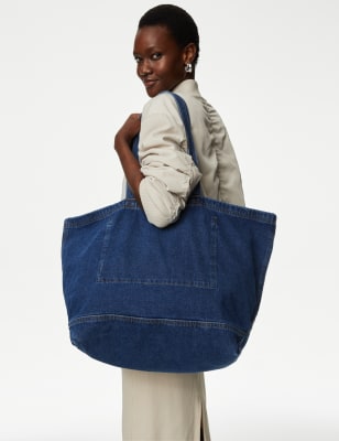 Denim Tote Shopper - TW