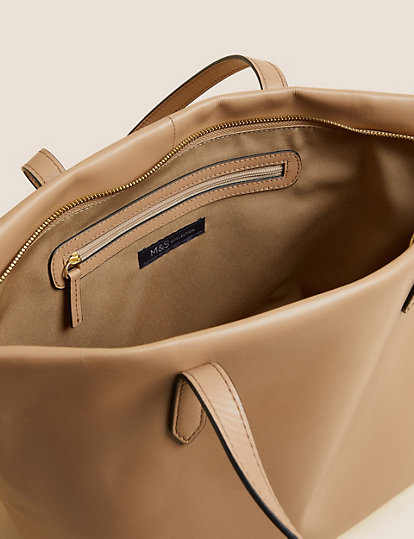 Leather Winged Shoulder Bag