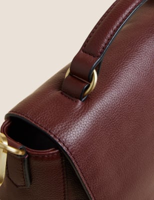 

Womens M&S Collection Leather Top Handle Cross Body Bag - Cherry Red, Cherry Red