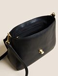 Leather Top Handle Cross Body Bag