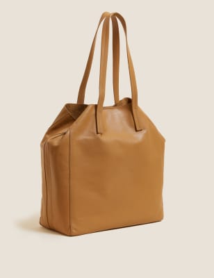 

Womens M&S Collection Leather Tote Bag - Latte, Latte