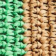 Straw Striped Tote Bag - greenmix