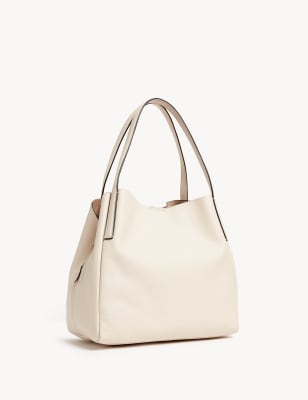 Leather Tote Bag, M&S Collection