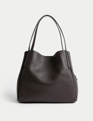 Leather Tote Bag, M&S Collection