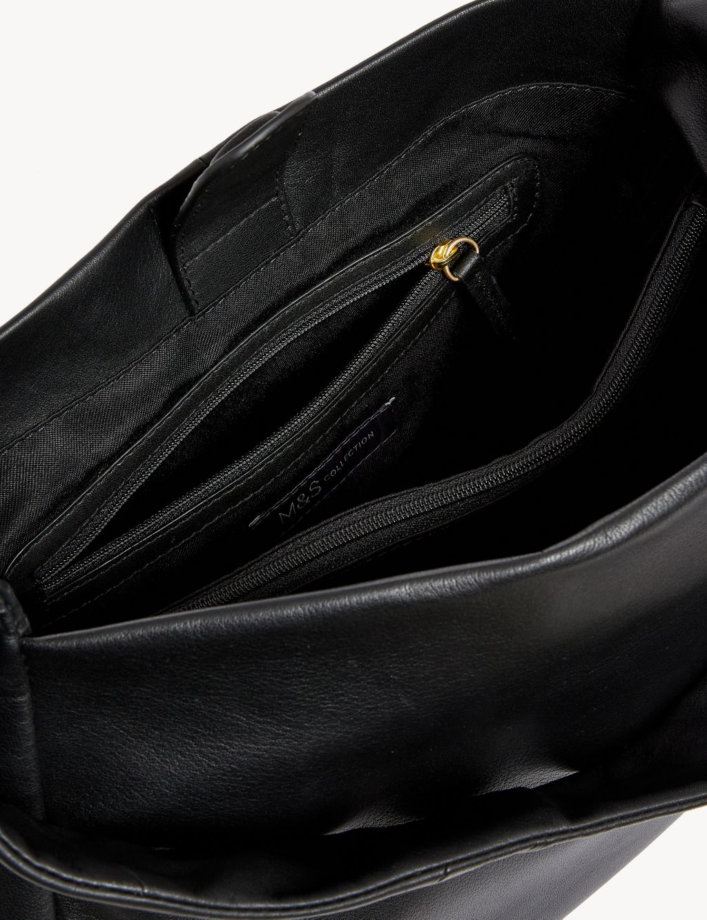 Grab this stylish black leather purse for the Holiday season!