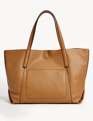 Plain leather online bag