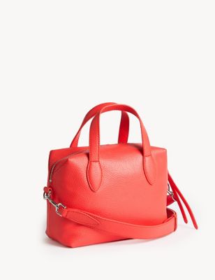 

Womens M&S Collection Leather Bowler Bag - Flame, Flame