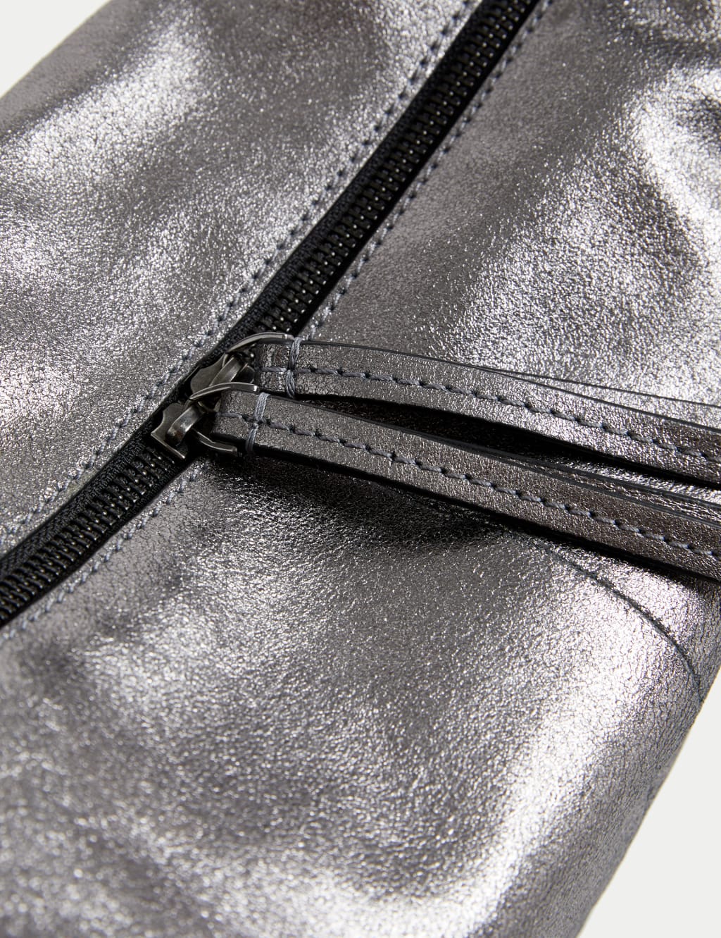 Leather Double Zip Cross Body Bag image 2