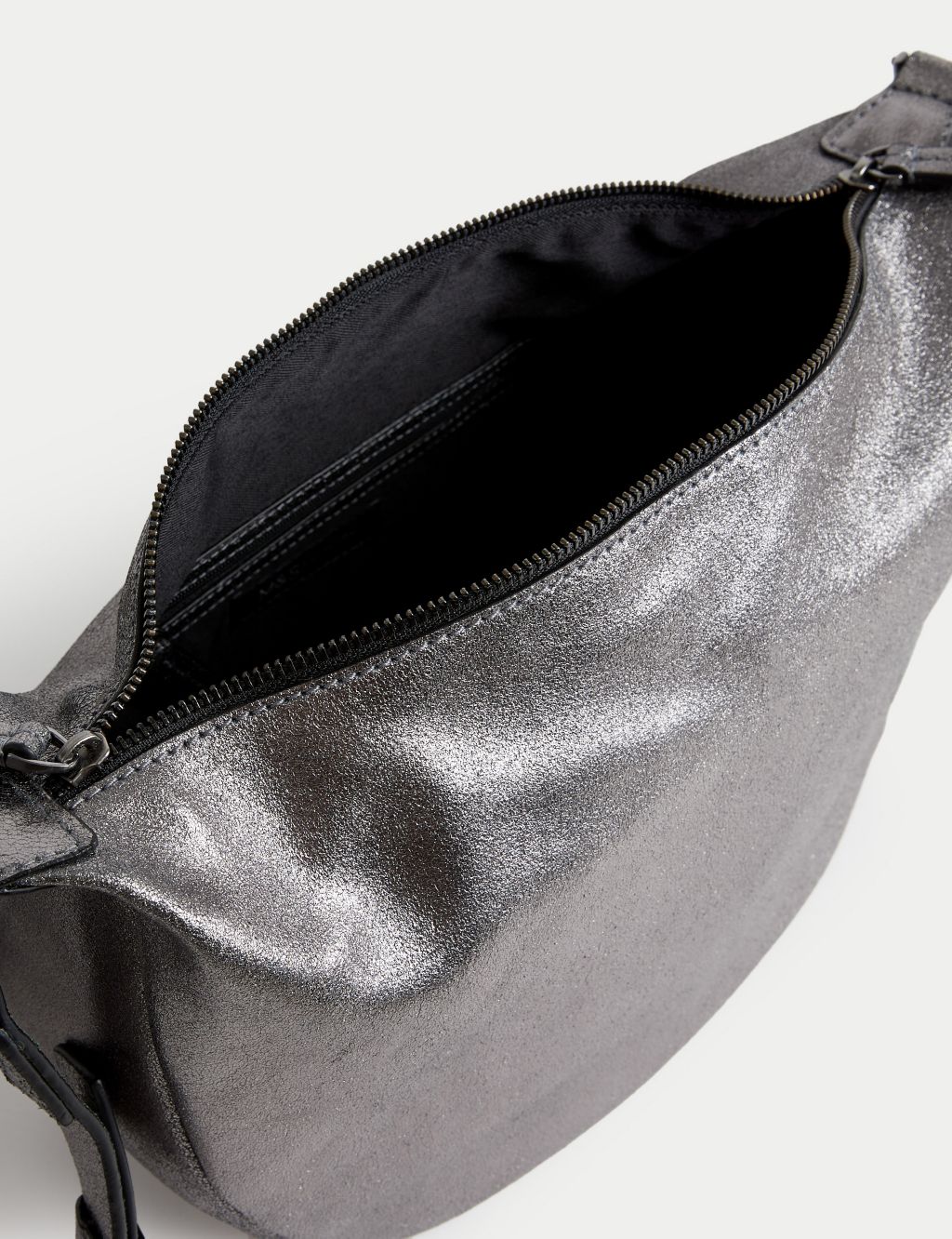 Leather Double Zip Cross Body Bag image 4