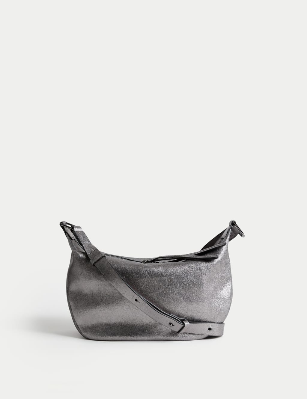 Leather Double Zip Cross Body Bag image 1