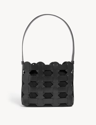 

M&S Collection Bolso de piel para colgar al hombroWomens - Negro, Negro
