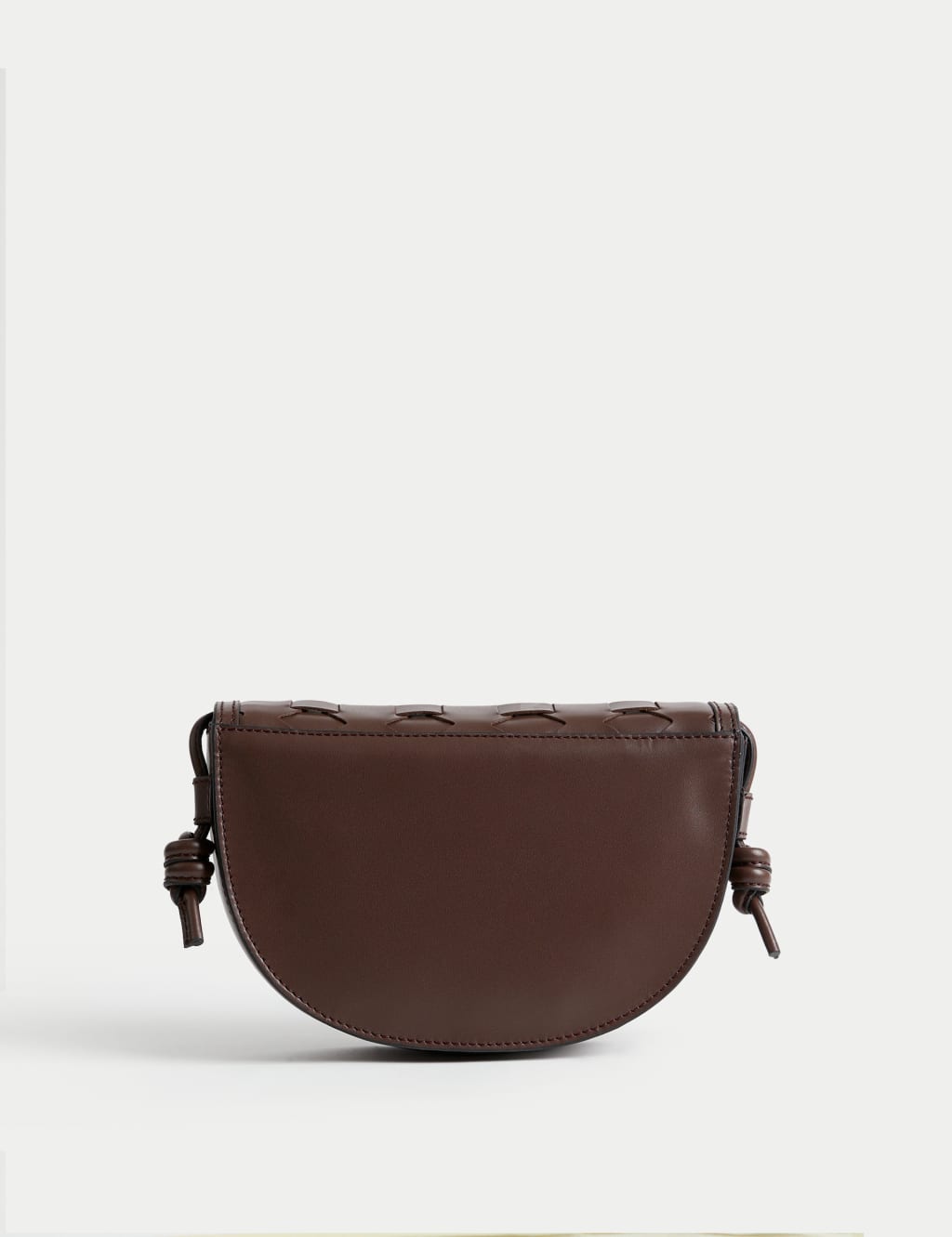 Leather Woven Saddle Bag image 3