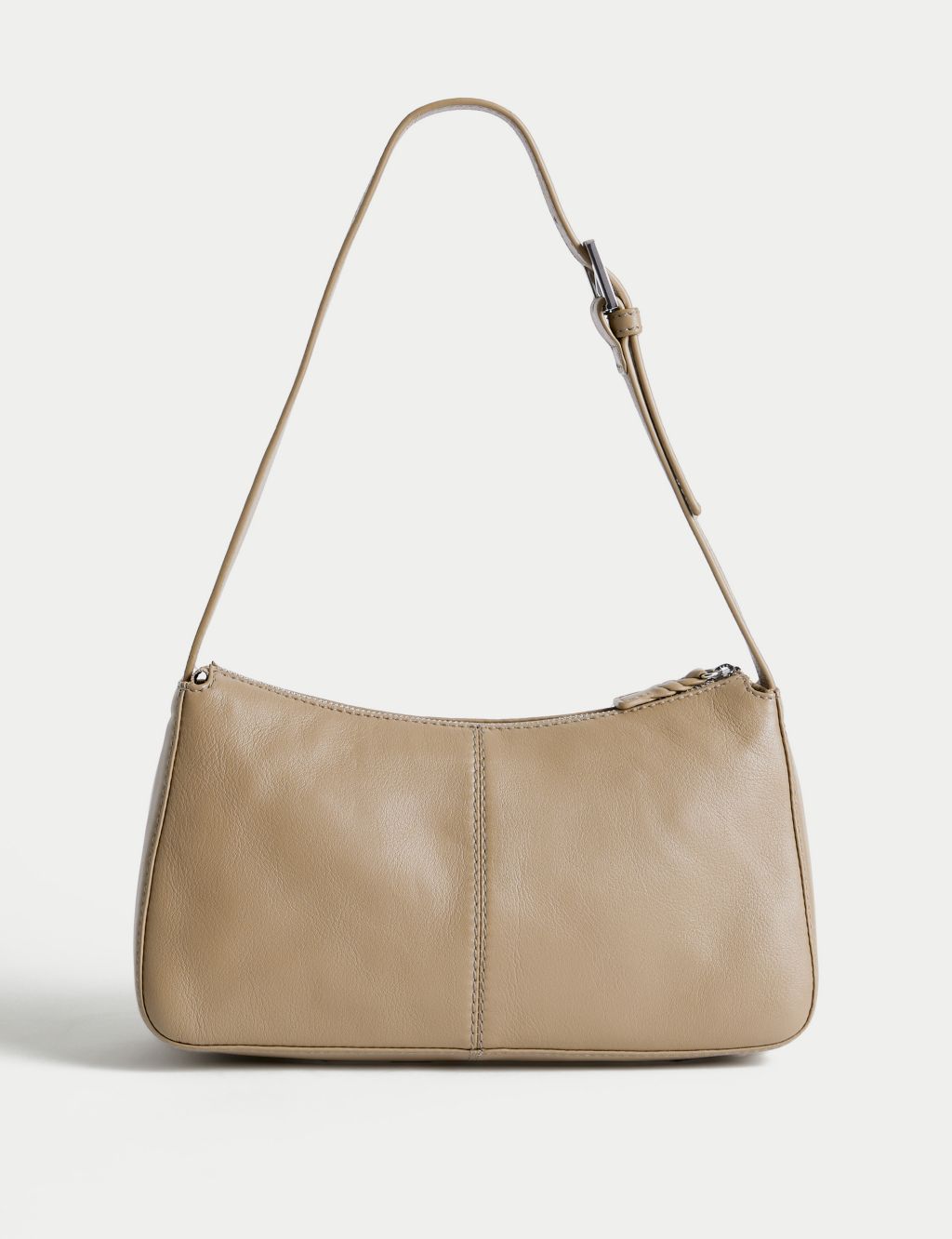 Leather Buckle Detail Shoulder Bag image 3