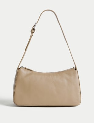 

M&S Collection Bolso de hombro de piel con detalle de hebillaWomens - Champiñón, Champiñón