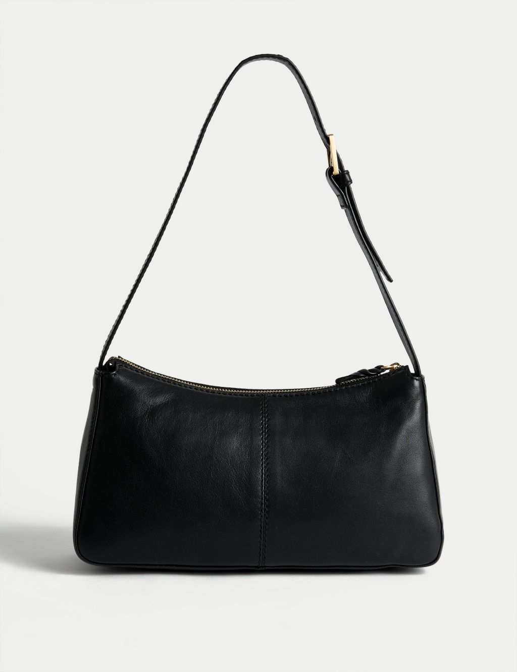 Leather Buckle Detail Shoulder Bag image 3