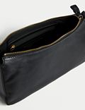 Leather Buckle Detail Shoulder Bag