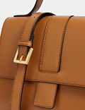 Leather Top Handle Cross Body Bag