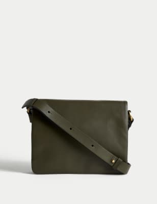 Marks and spencer 2024 leather messenger bag