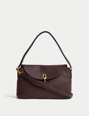 Marks and spencer leather messenger outlet bag