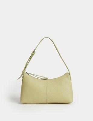 

Womens M&S Collection Leather Underarm Shoulder Bag - Pale Green, Pale Green