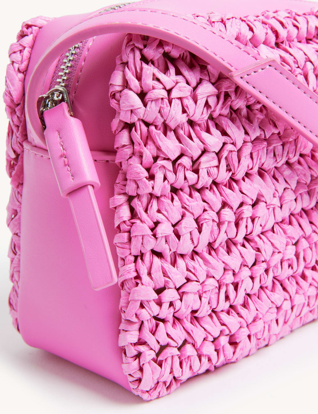 Straw Cross Body Camera Bag image 2