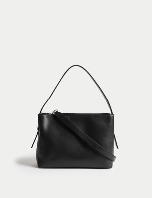 Leather Top Handle Shoulder Bag