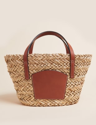 Straw Mini Tote Bag