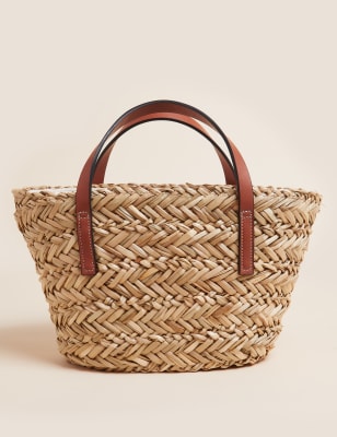 Straw Mini Tote Bag