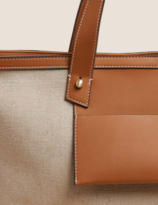 

M&S Collection Bolso tote de lonaWomens - Naturalidad, Naturalidad