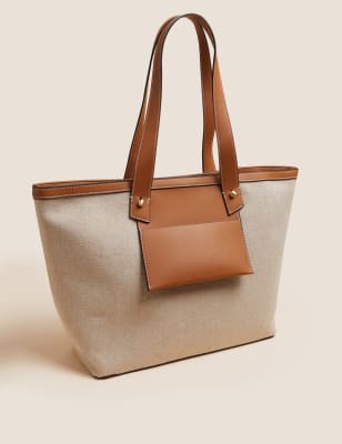 Marks & Spencer Synthetic Handbags (FEMALE, LIGHT KHAKI)