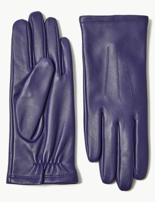 pure leather gloves