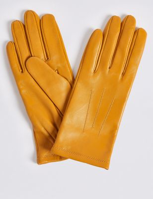 pure leather gloves