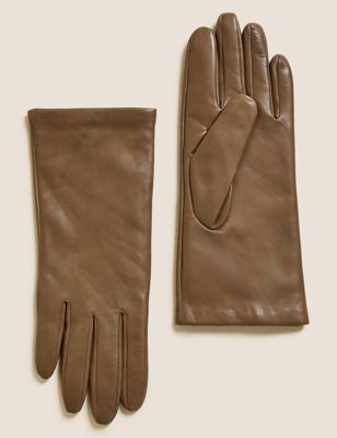 

Womens Autograph Cashmere Lined Leather Gloves - Camel, Camel