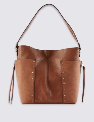 Faux Leather Studded Tote Bag | Limited Edition | M&S