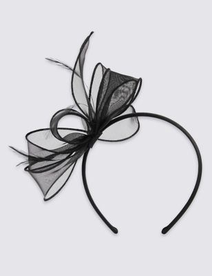 Faux Feather Bow Fascinator | M&S Collection | M&S